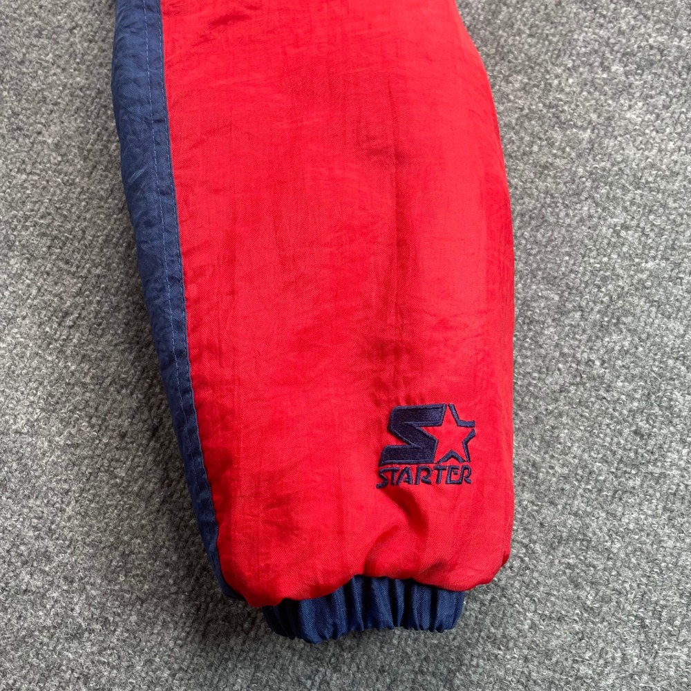 Starter Arizona Wildcats Jacket Mens Medium Blue Red Vintage Puffer Pullover - Picture 5 of 12